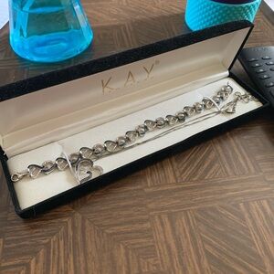 Kay’s blue Diamond bracelet and necklace